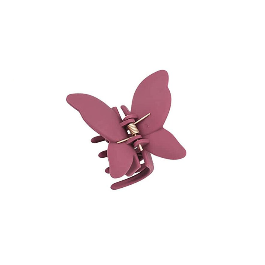 Wholesale Butterfly Frosted ABS Hair Clips