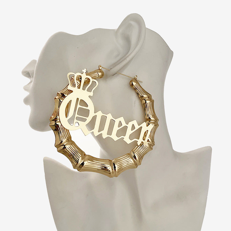 Punta de metal de metal redonda de Alphabet Queen de Alphabet Queen