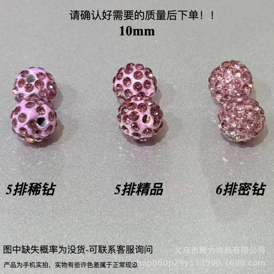 Wholesale 100pcs Polymer Clay Diamond Beads Loose Spacer Beads For DIY Jewelry Making Trendy Fashion Accessory For Resale
