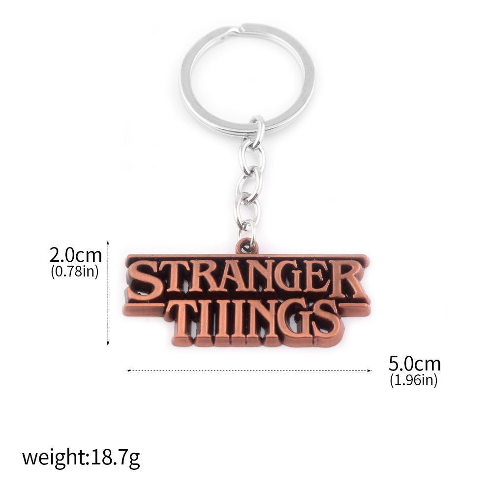 Wholesale Cartoon 26 letter waffle metal keychain OLY Exclusive