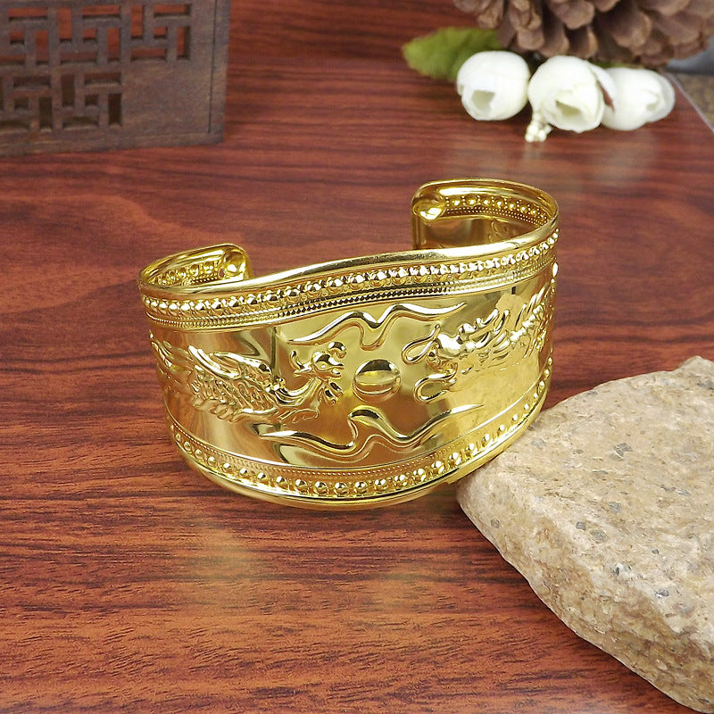 Wholesale Silver Grain Handmade Retro Ethnic Style Bracelet