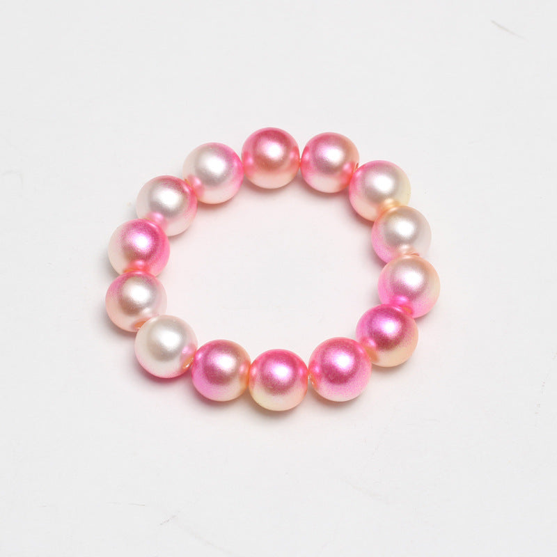 Wholesale Multicolored Pearl Children Beaded Bracelet