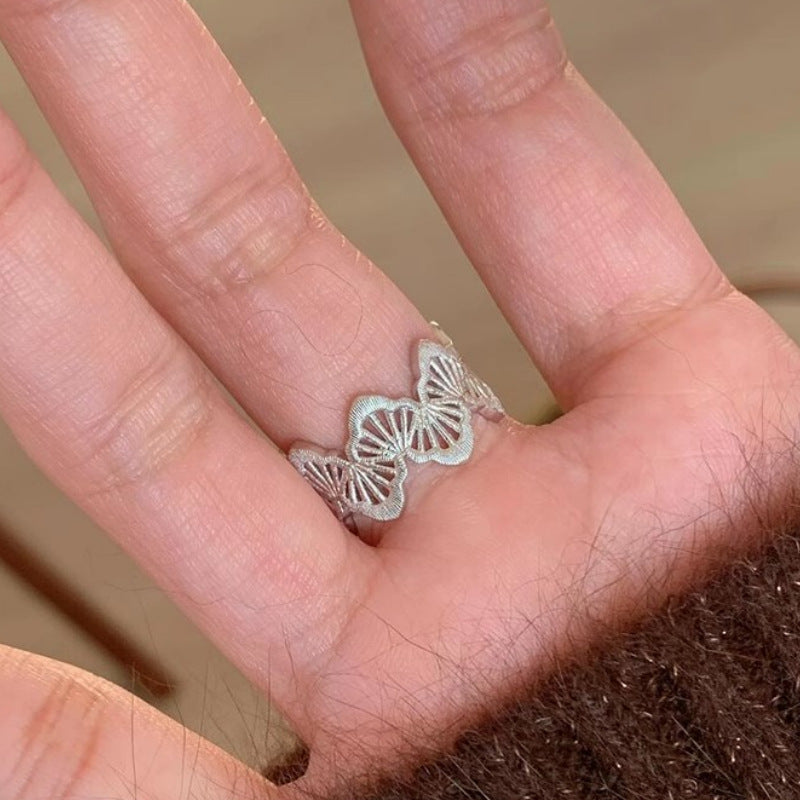 Wholesale Vintage Silver Lace Ring Index Finger Ring Luxurious and Beautiful