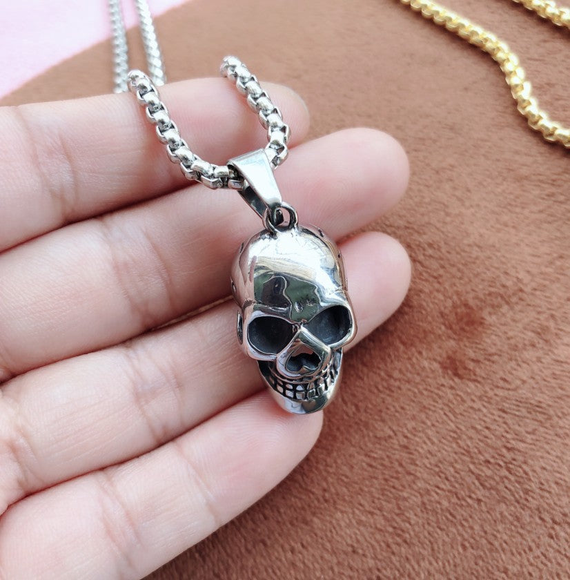 Wholesale Punk Pendant Skull Men Alloy Necklace