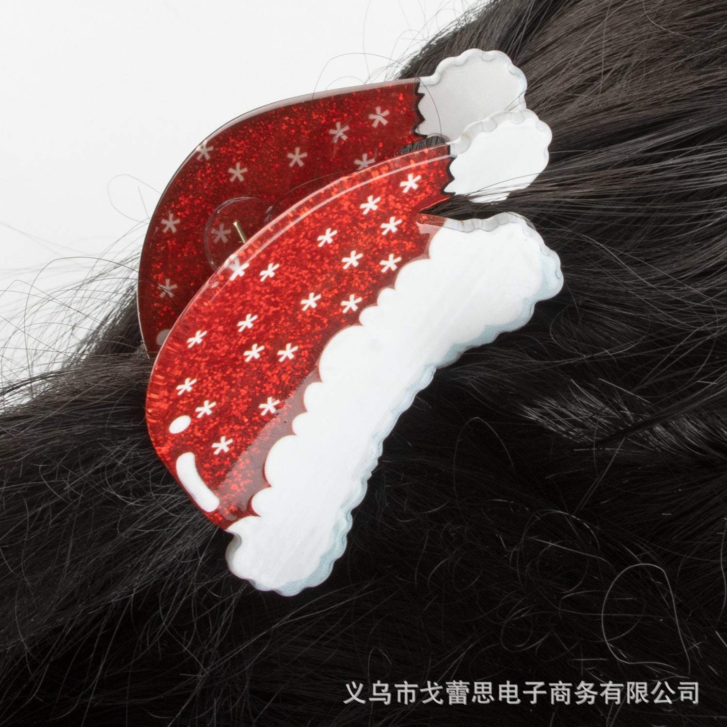 Wholesale Christmas Snowman Acrylic Claw Hair Clip Women S Fashion Accessory