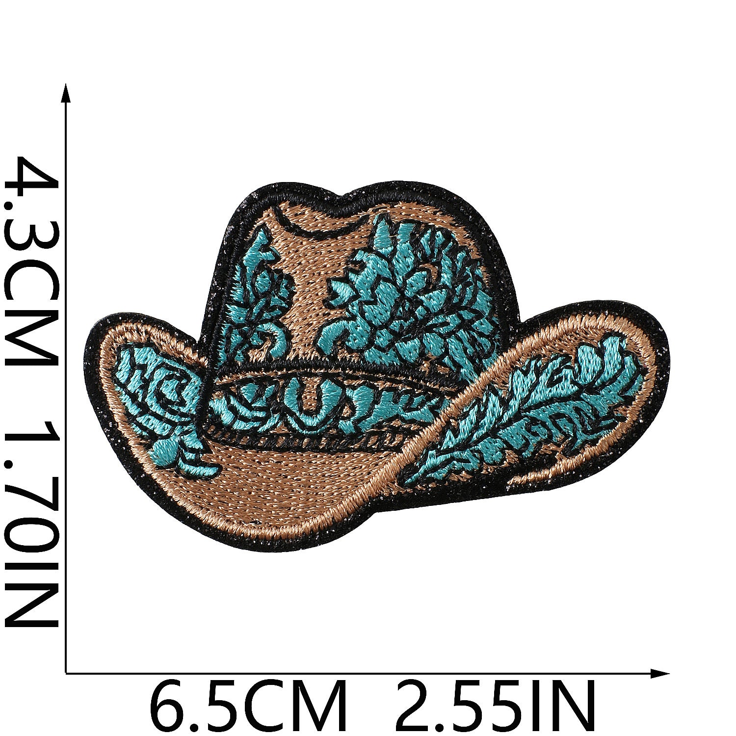 Wholesale American Western Cowboy Embroidered Iron On Patch Clothing Decorative Craft Supply Gift
