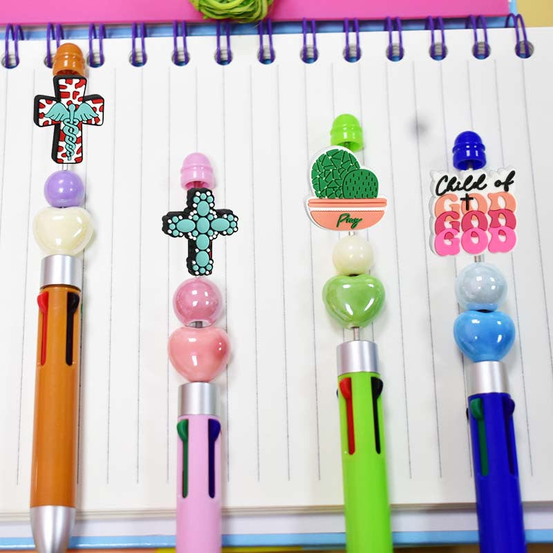 Wholesale Random100pcs Cartoon Soft Rubber Beads Focus Beads