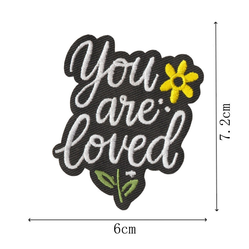 Wholesale Trendy Embroidered Patches Set Of 9 Heat Glue Backed Decorative Clothing Towel Accents For Resale