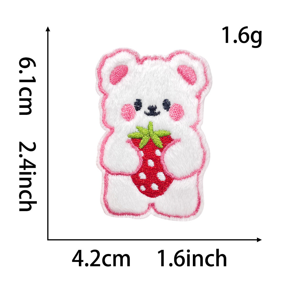 Wholesale Stylish Panda Embroidered Patch Self Adhesive Applique For Coats Trendy Fashion Accessory Boutique Gift For DIY Crafting