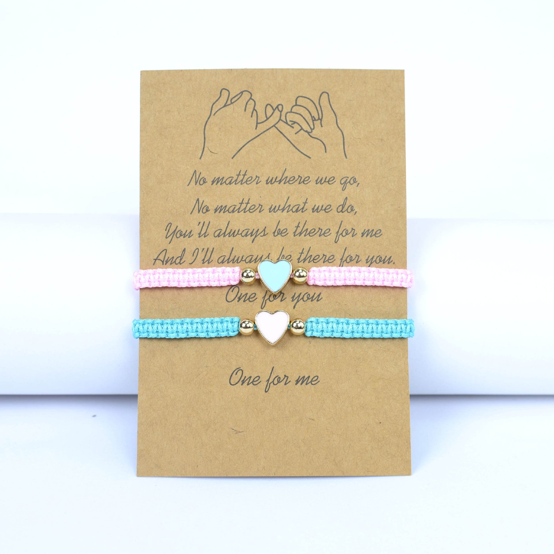 Wholesale  Couple Bracelet Set Flat Knot Woven Love Woven Bracelet