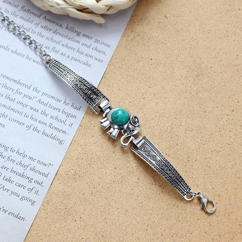 Wholesale Colored Stone All-match Simple Bracelet