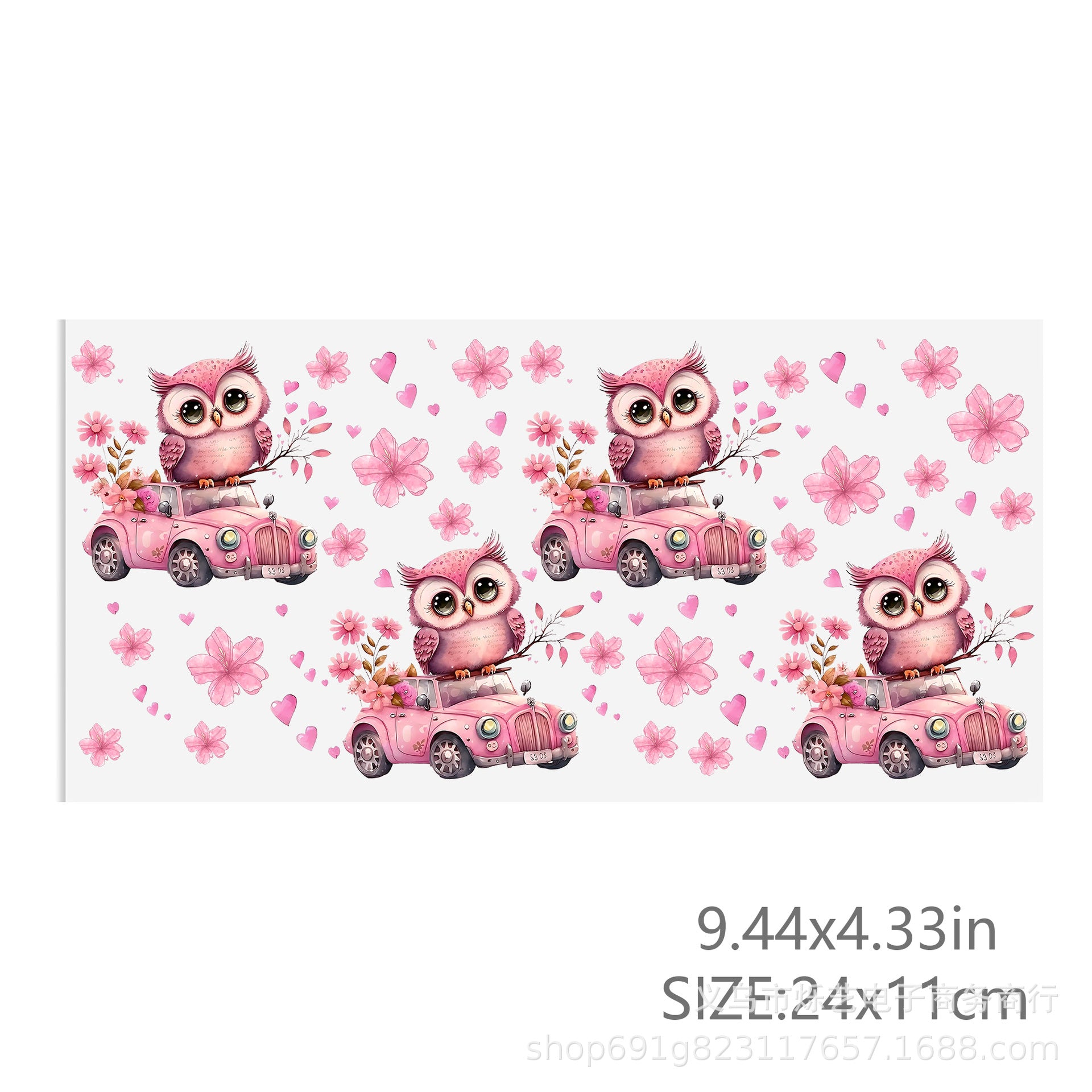 Wholesale Dog Love Valentine' s Day 16oz Cup UV DTF Wraps