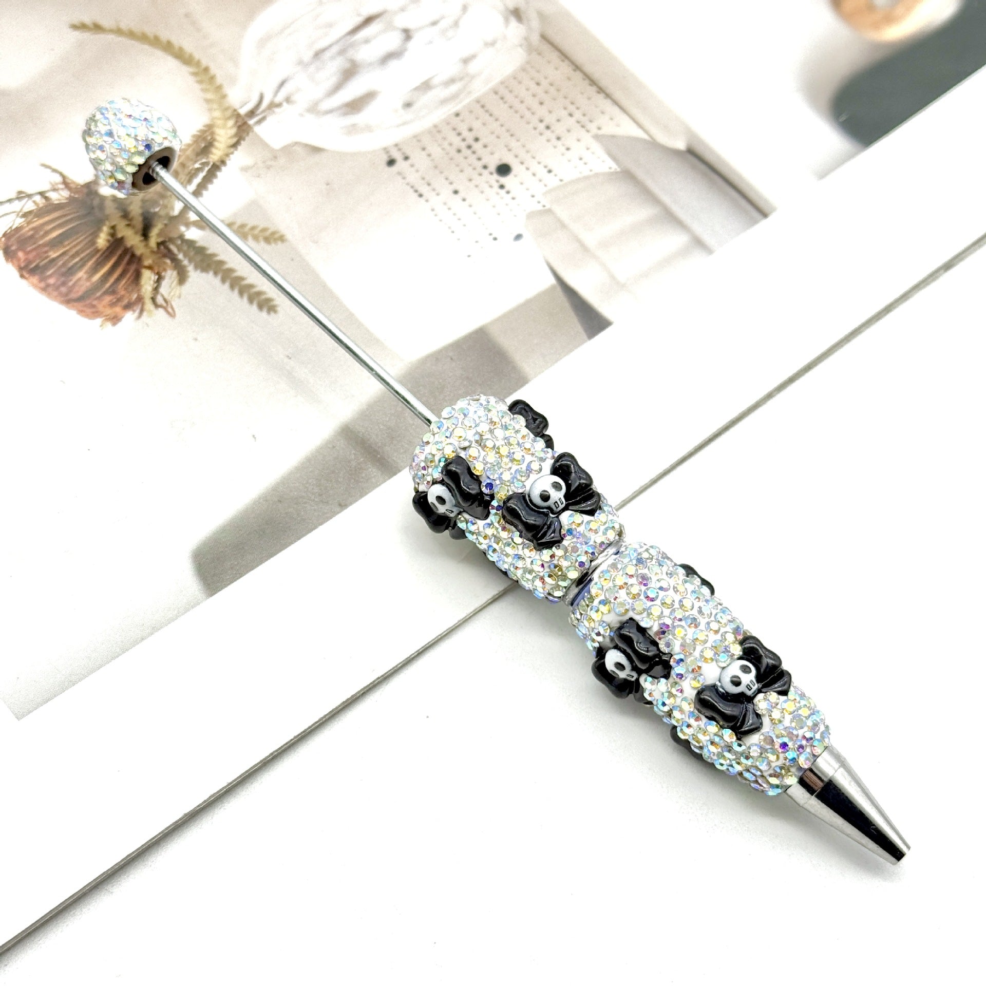 Wholesale DIY Full Diamond Beadable Pen Skull Pumpkin Ghost Dark