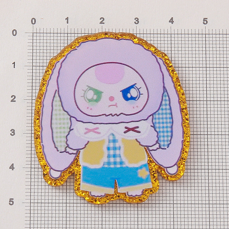 Wholesale 10pcs Colorful and cute cartoon Acrylic Flatback