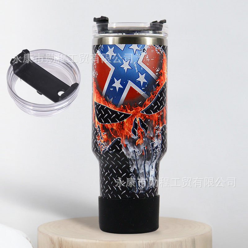 Wholesale 40oz Car Cup Large Capacity Printed Straw Ice Cup