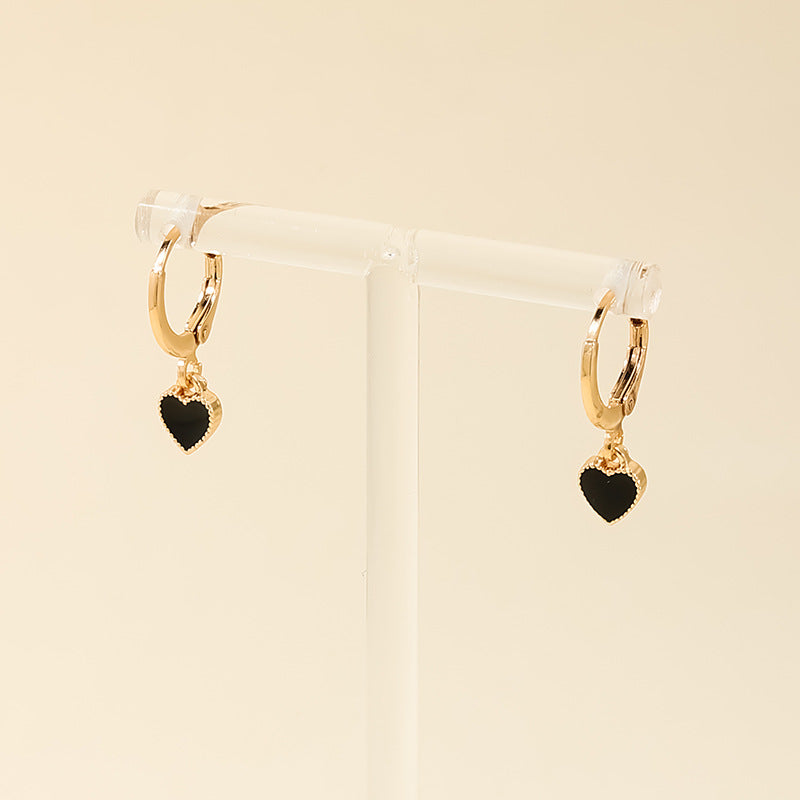 Wholesale  heart-shaped simple earrings