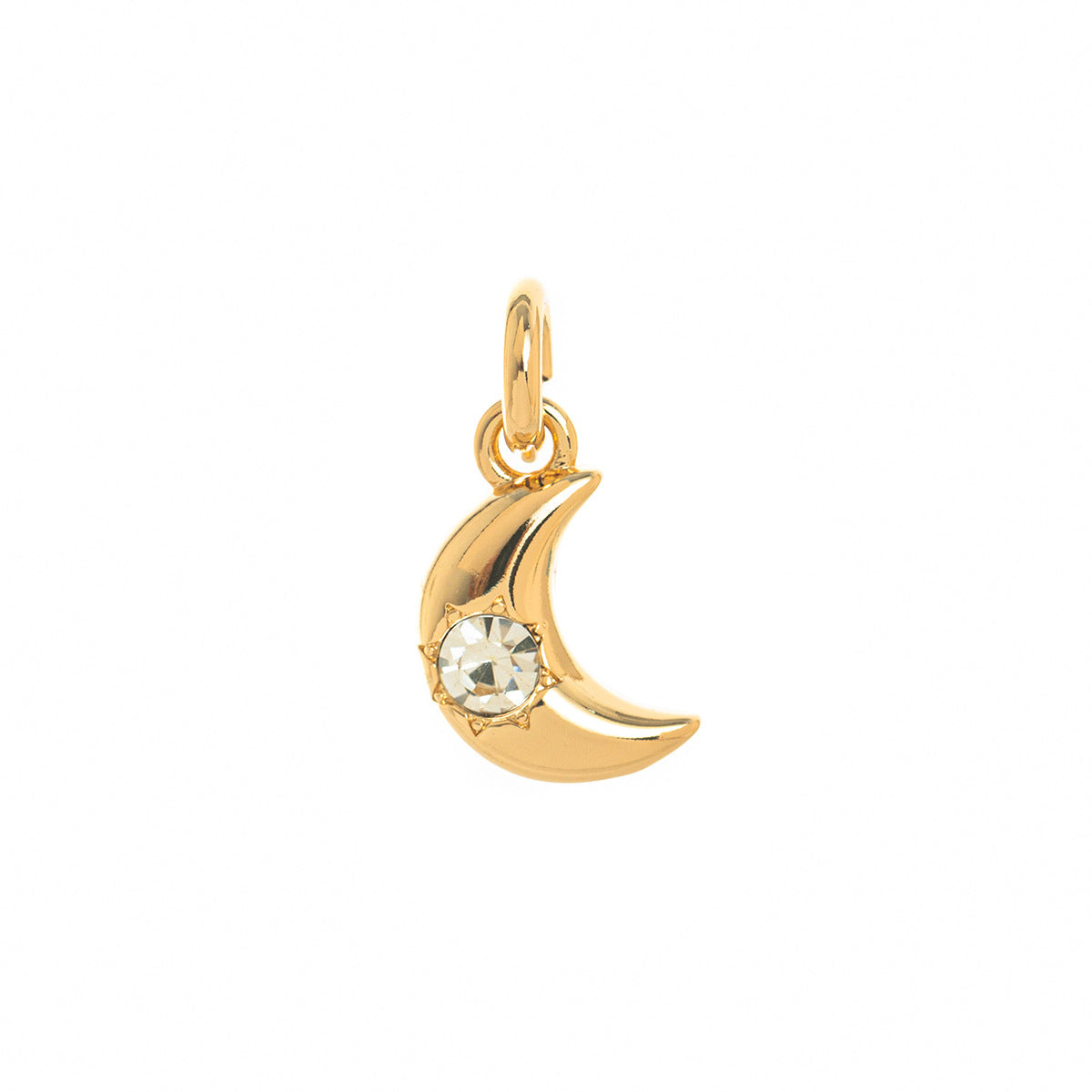 Wholesale Simple Twelve Birthstones Light Luxury Palm Moon Tai Chi Planet Gold-plated Pendant