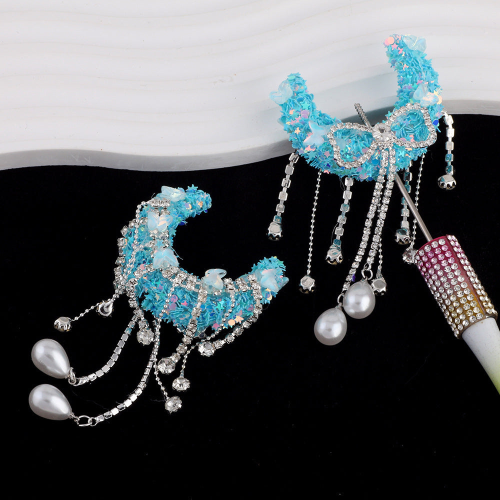 Wholesale Bow Tassel Pearl Sequin Moon Boat Acrylic Diamond Ball  Beads