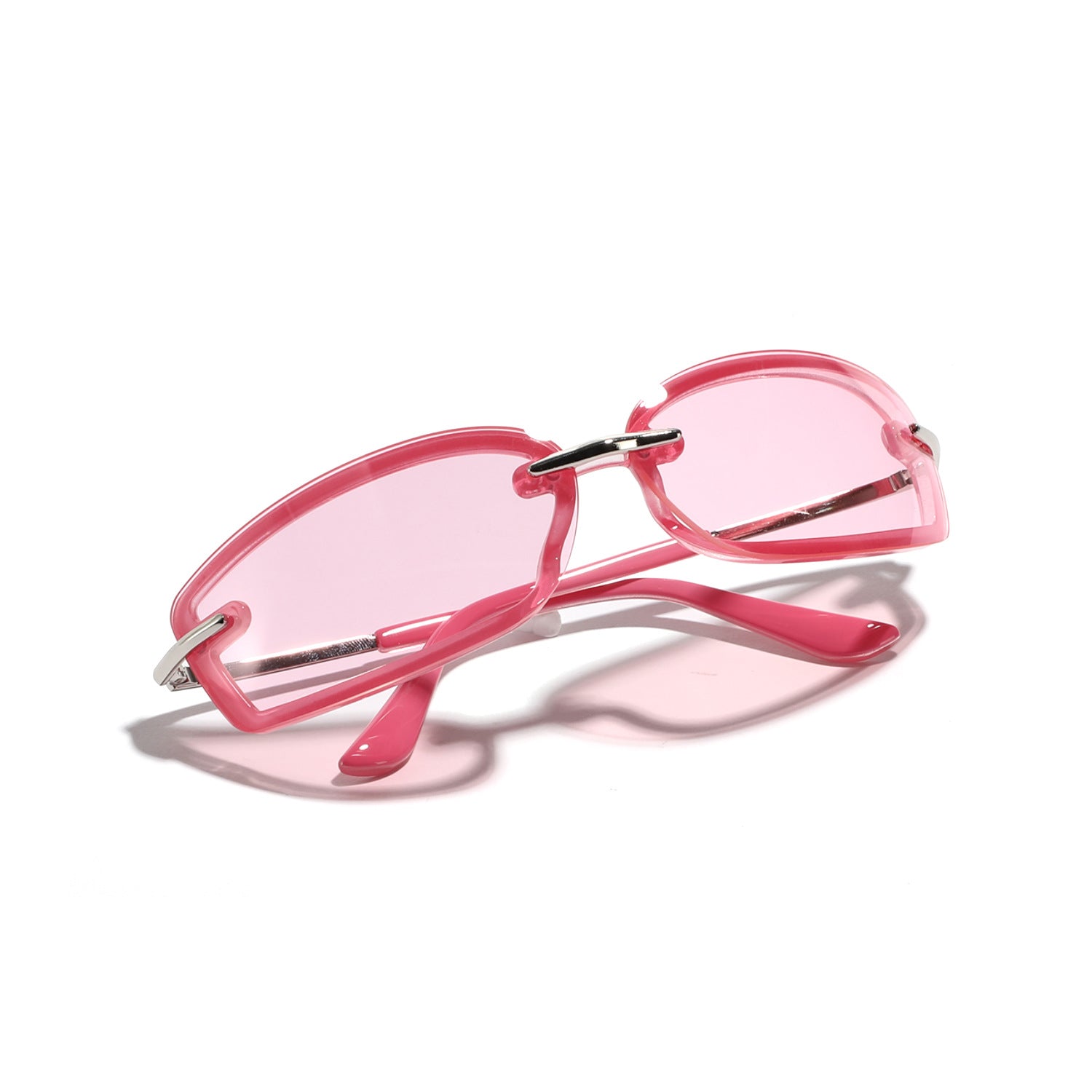 Gafas de sol futuristas de PC cuadrados y2K