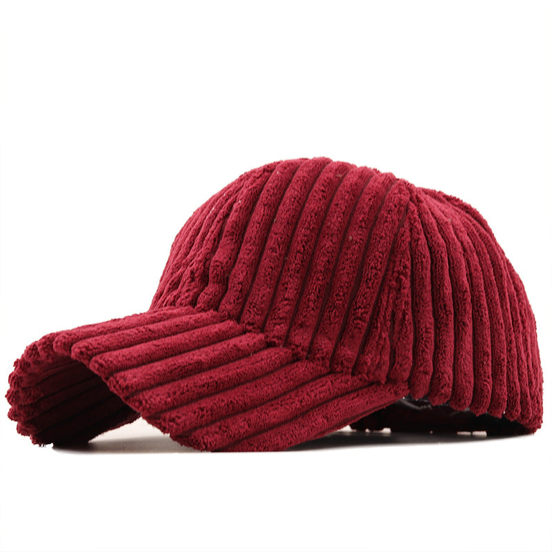 Wholesale Winter Warm Corduroy Fashion Casual Couple Versatile Duckbill Cap