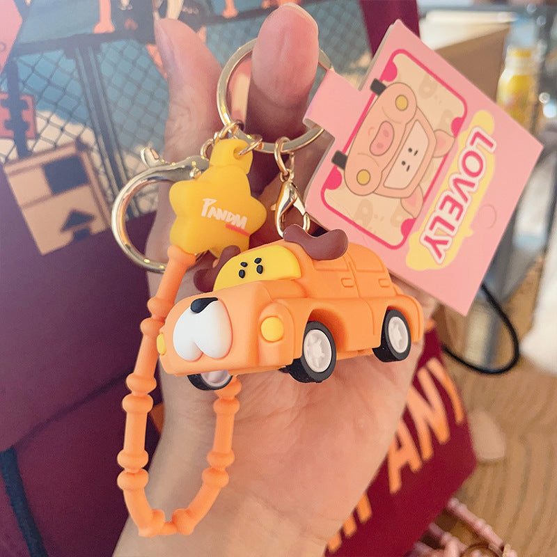 Wholesale Cartoon Animal Car PVC Keychain