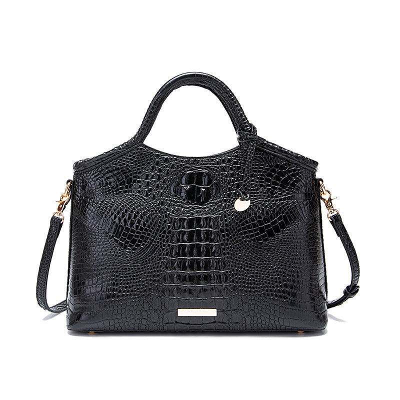 Wholesale PU Hand-held Crossbody Retro Multi-color Three-dimensional Concave and Convex Crocodile Pattern Shoulder Bag
