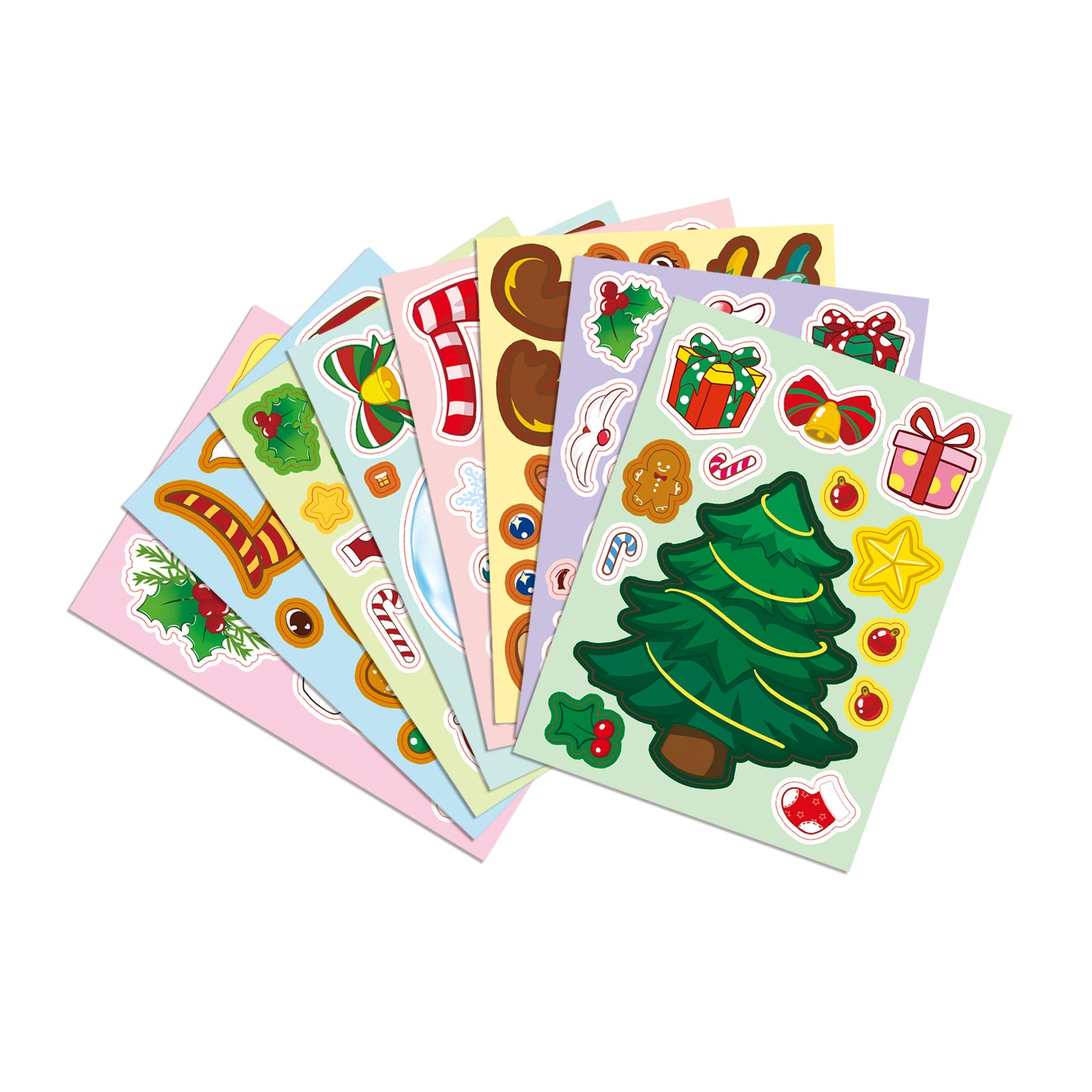 Wholesale 64/ Pack Christmas Face Changing Stickers