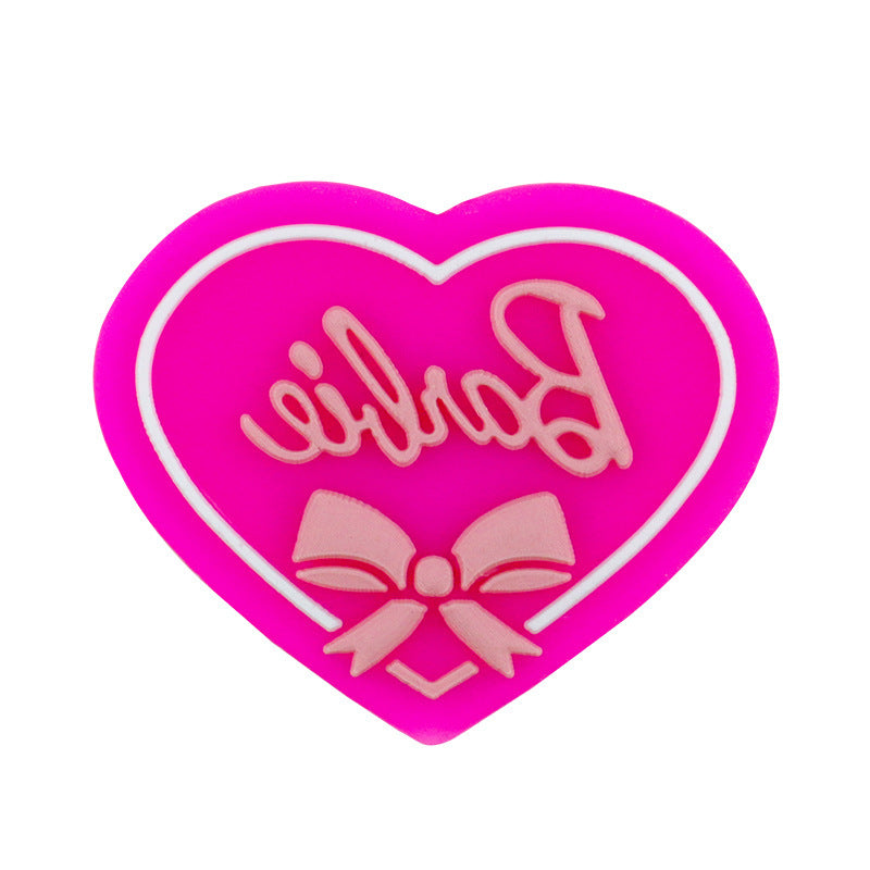 Wholesale Random 100pcs  Valentine' s Day Series Silicone Beads Focal Beads