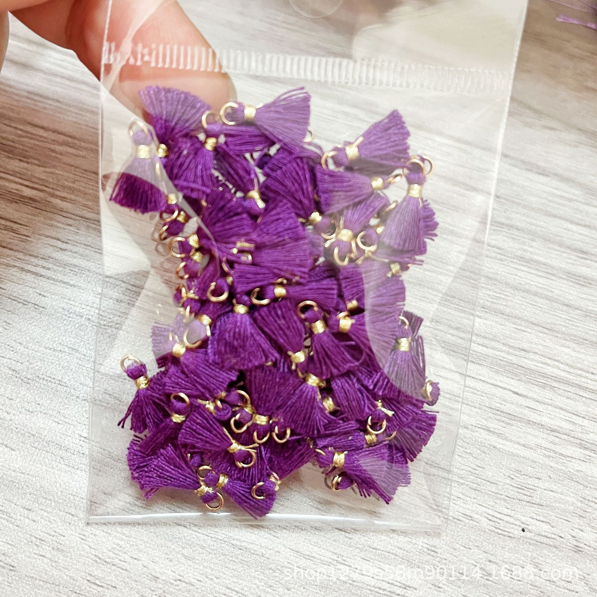 Wholesale 100PCS Mini Cotton Tassel  Earrings Hair Accessories Bracelet