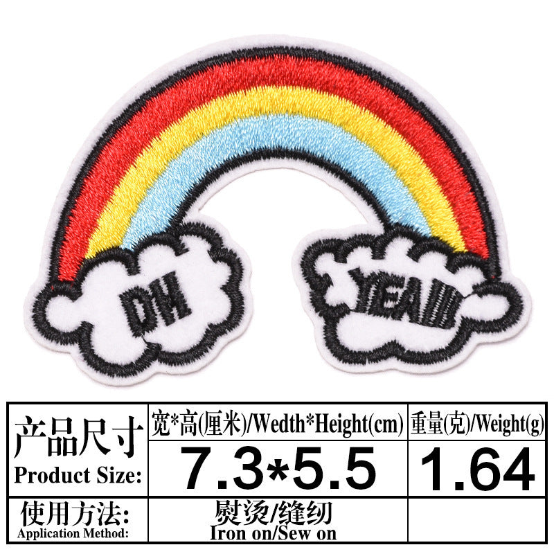 Wholesale Cartoon Animal Embroidered Patches 9 Pack Cloth Applique For Clothing Bags And DIY Crafts