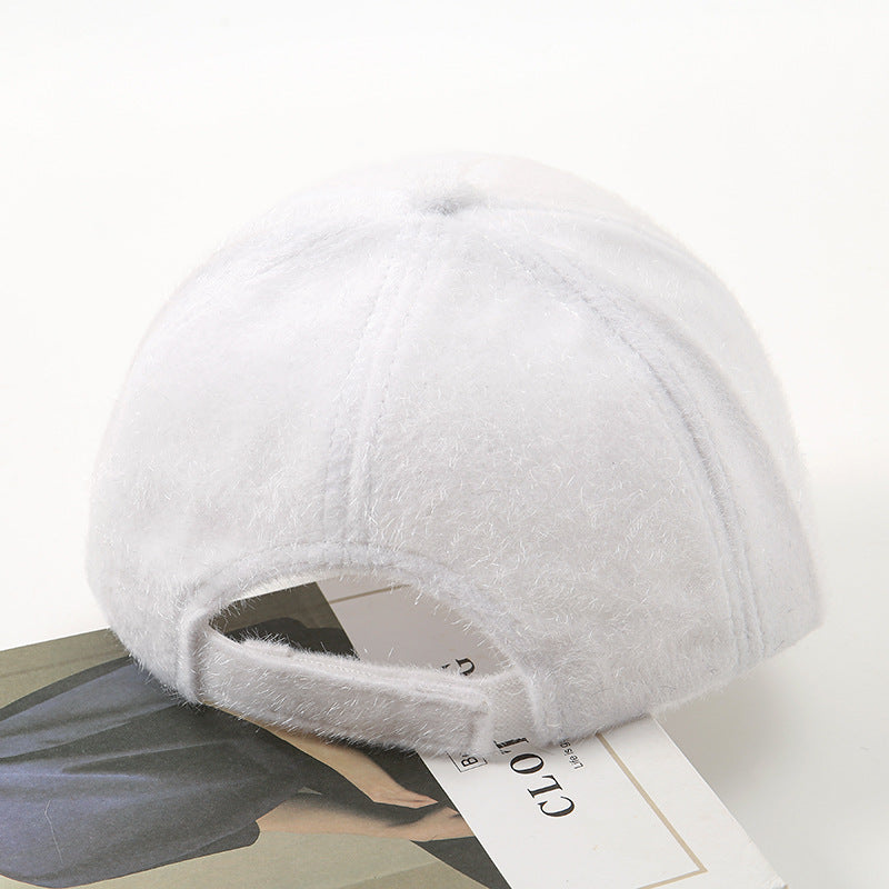 Wholesale Diamond D Letter Plush Imitation Baseball Cap