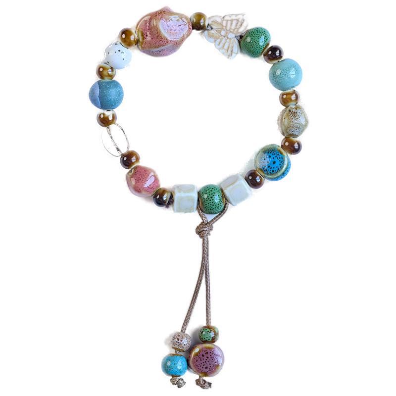 Wholesale Jingdezhen Ceramic Versatile High-end Literary and Ancient Style Bracelet