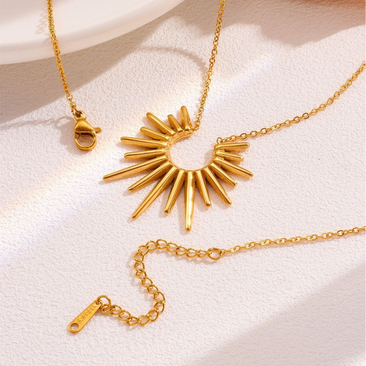 Wholesale Titanium steel gold-plated necklace