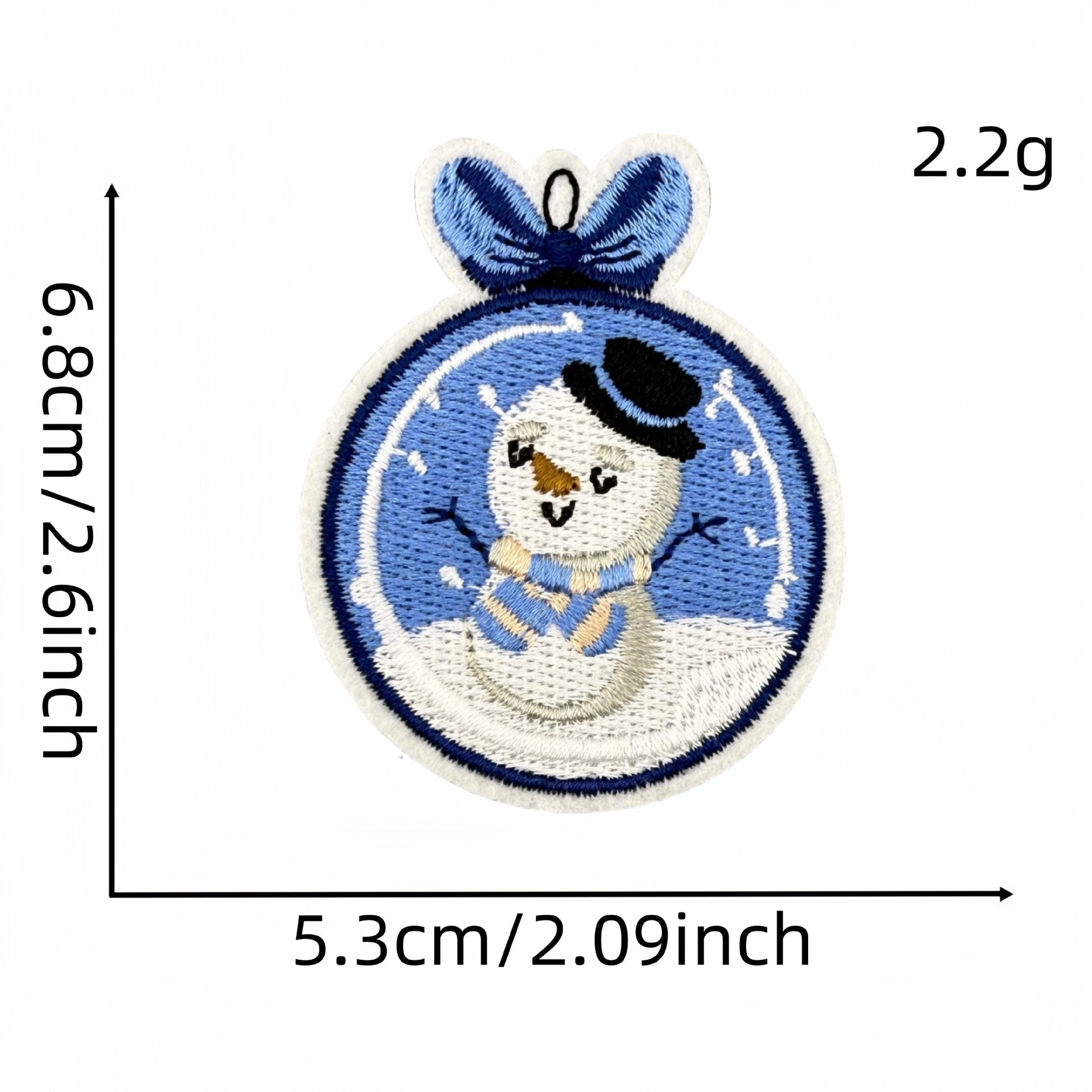 Wholesale Blue Snowflake Cartoon Penguin Animal Embroidery DIY Patches