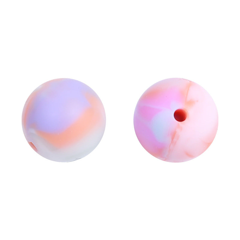 Wholesale 100PCS/PACK Sweet Candy Color Silicone Beads