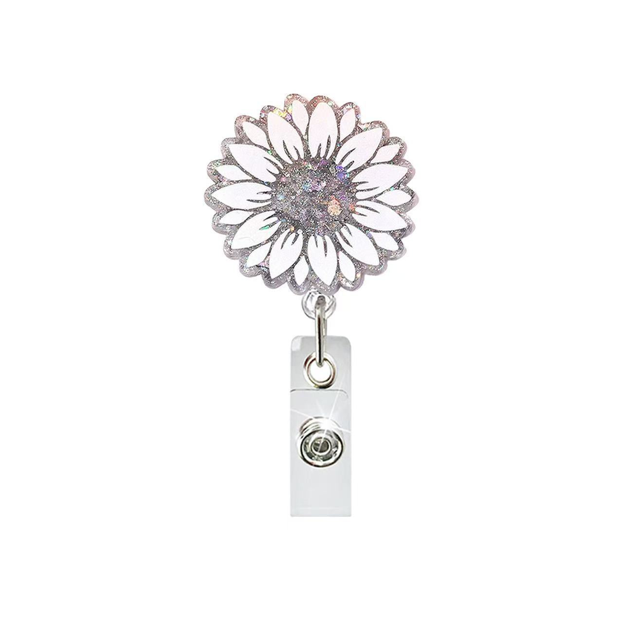 Wholesale Colorful petals sunflower flowers Badge Reels