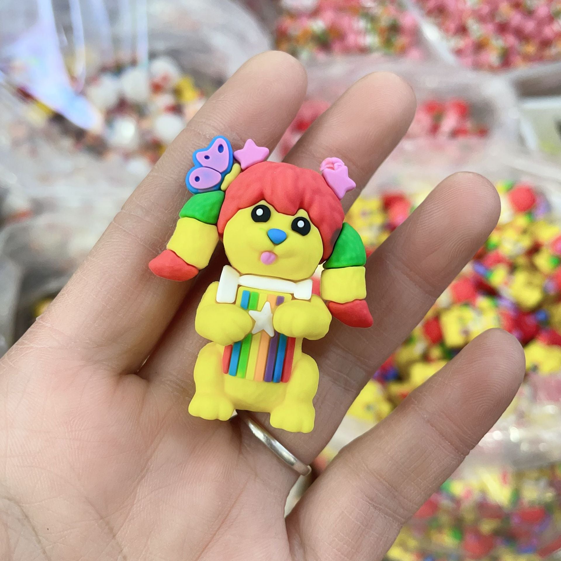 Wholesale Mixed batch live streaming hot selling soft rubber strawberry little girl DIY bead OLY Exclusive