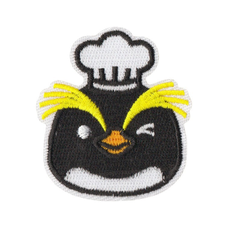 Wholesale Quirky Occupation Penguin Embroidered Patch Set Of 9 Funny Design Iron On Badges For Coats And Clothing Fashion Accessory