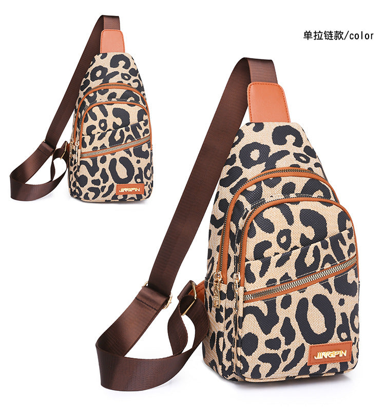 Wholesale Retro Leopard Print Versatile Waterproof Shoulder Bag