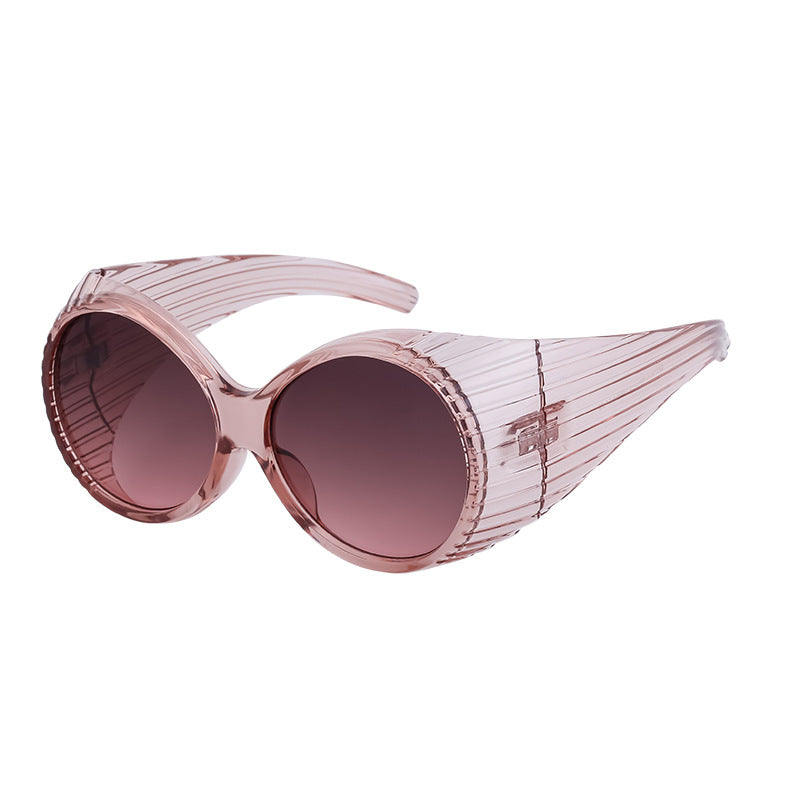 Wholesale PC Oval Large Frame Women's Sunglasses