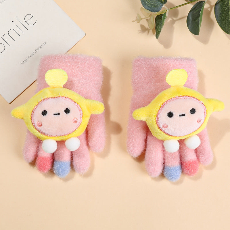 Wholesale Children 3-6 Years Old Baby Full Cartoon Egg Waffle Gloves