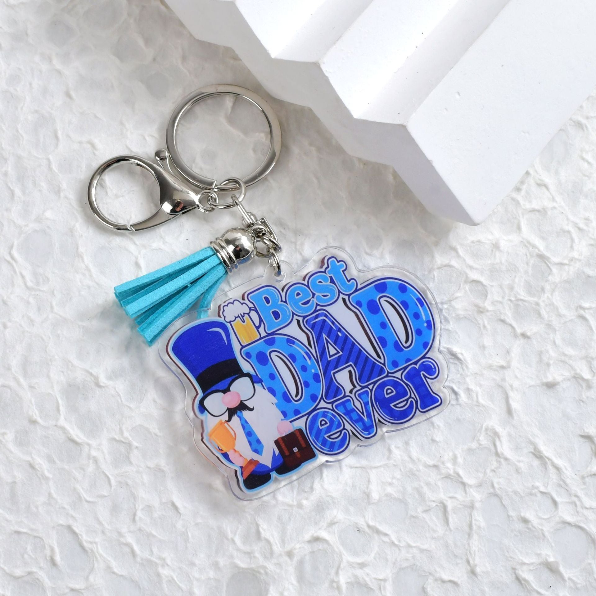 Wholesale Best Dad Letter Father's Day Gift Keychain