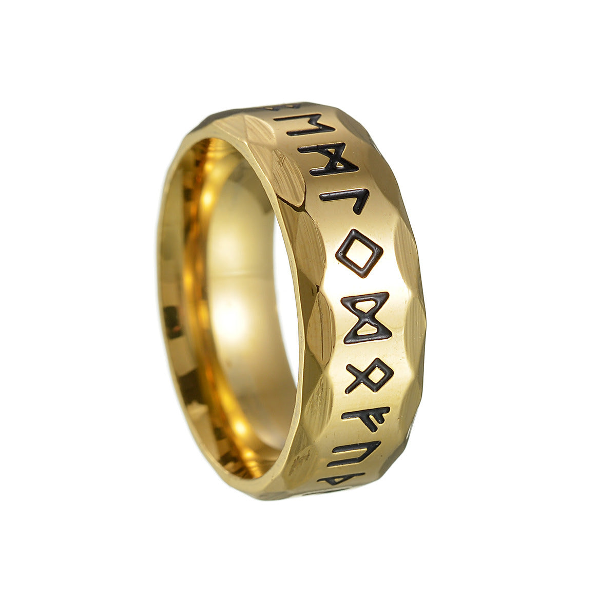 Wholesale Viking Rune Titanium Steel Vintage Men's Ring