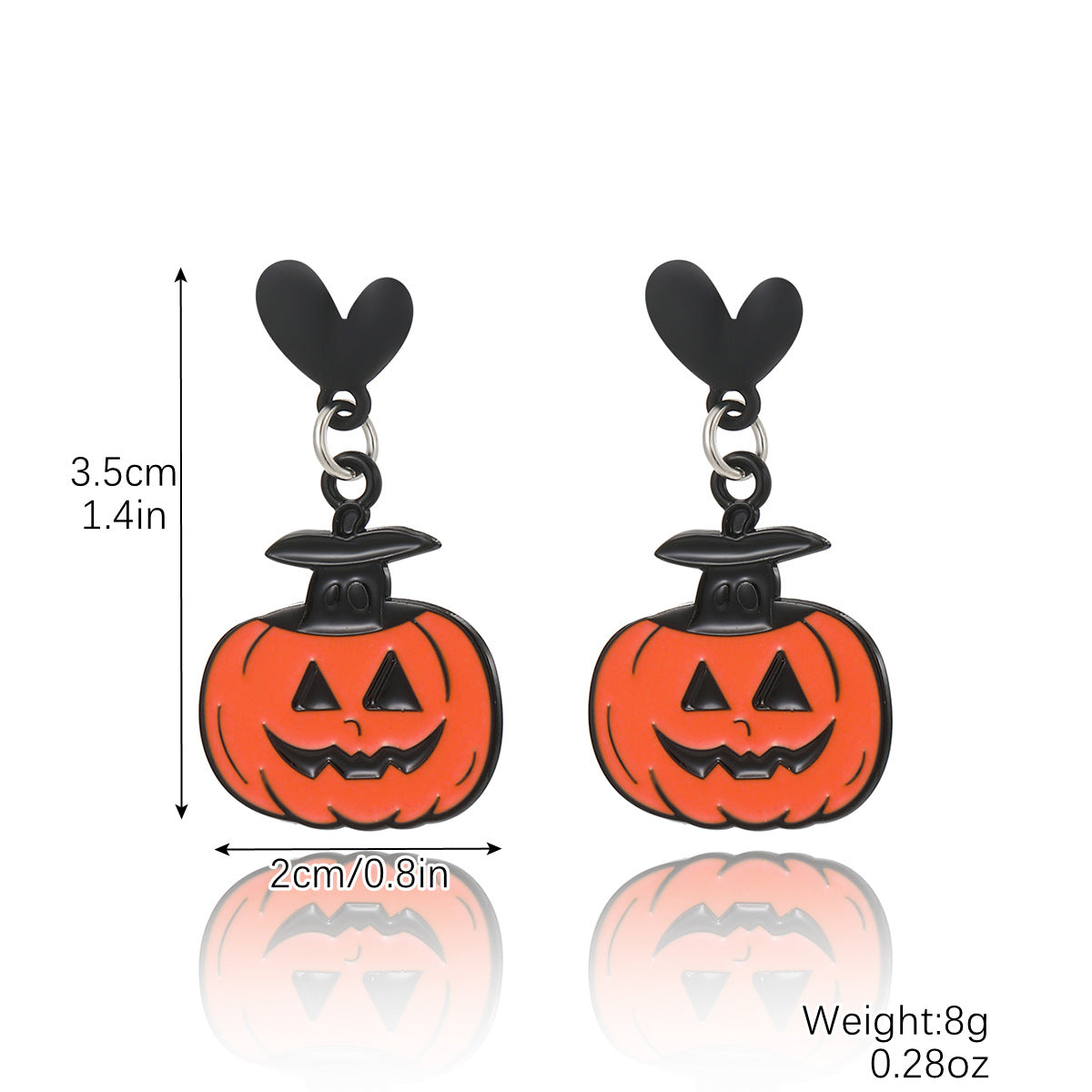 Wholesale Halloween Pumpkin Bat Skull Earrings Set