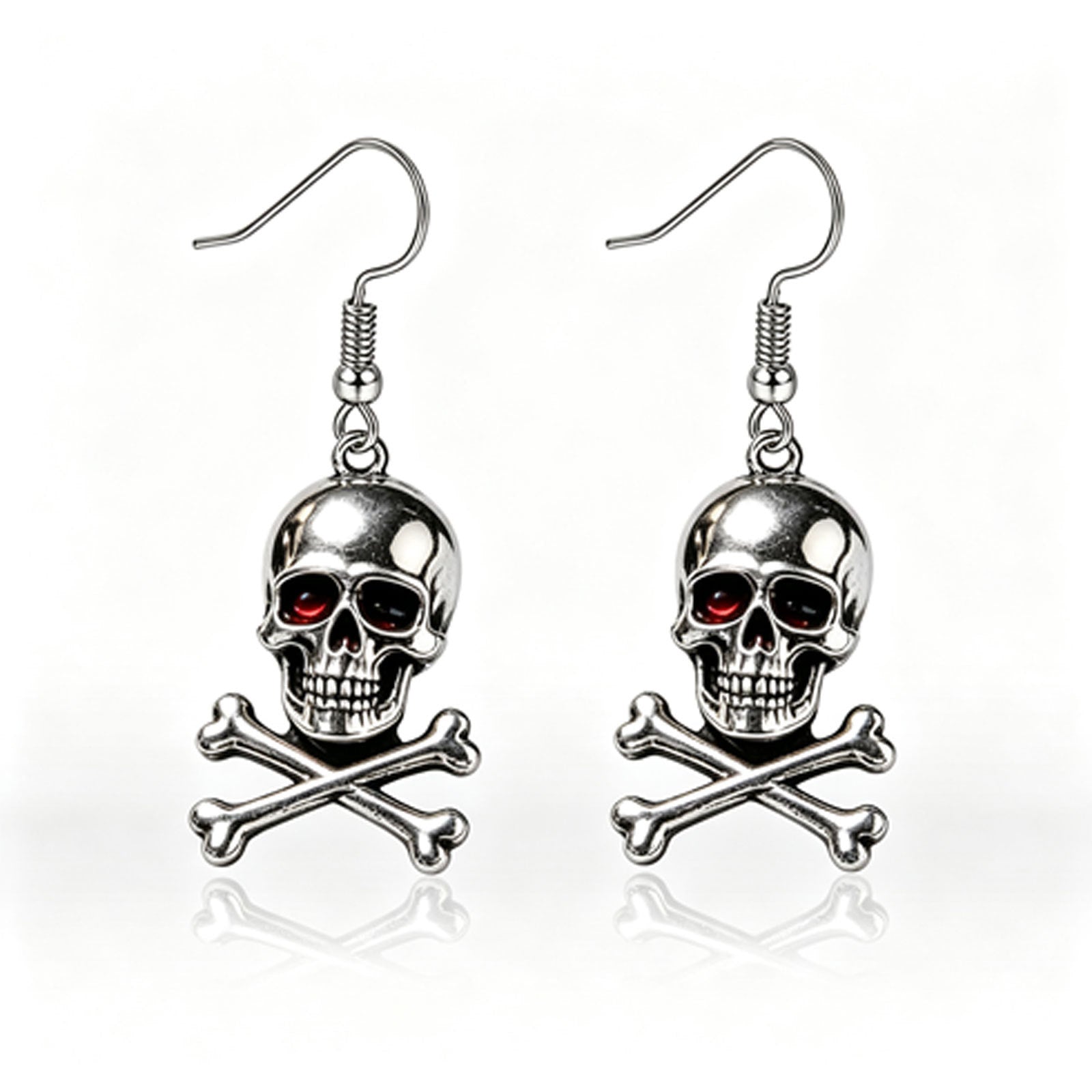 Wholesale Retro Gothic Horror Style  Earrings With Bat Skeleton  Ghost Design Zinc Alloy Enamel Jewelry Accessory For Boutique Resale