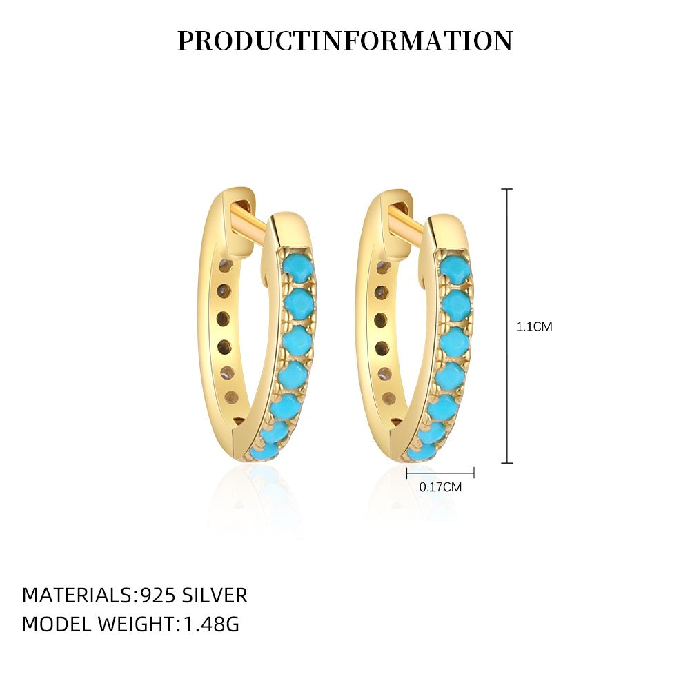 Wholesale Turquoise Hoop Earrings