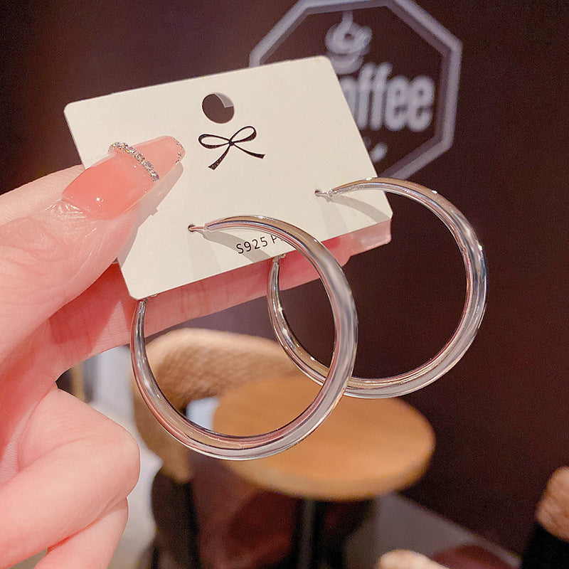 Wholesale Large Circle Alloy Earrings