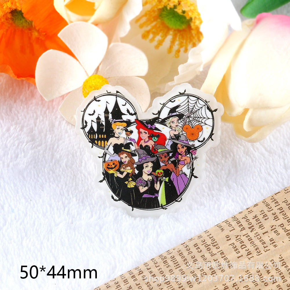 Wholesale 10pcs/pack Cartoon Character Cute Jewelry Pendant Acrylic Pin OLY Exclusive
