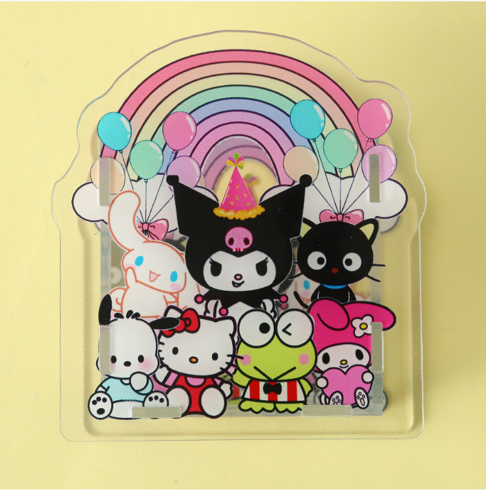 Wholesale  Creative Cute Cartoon Acrylic Pen Holder  OLY Exclusive