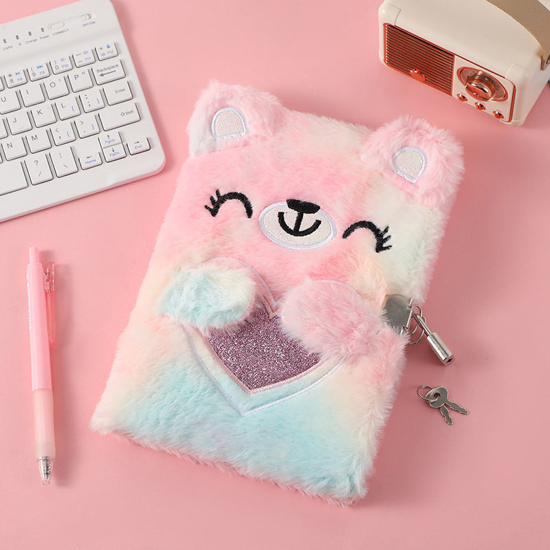 Wholesale Cartoon  Plush Notebook Gift